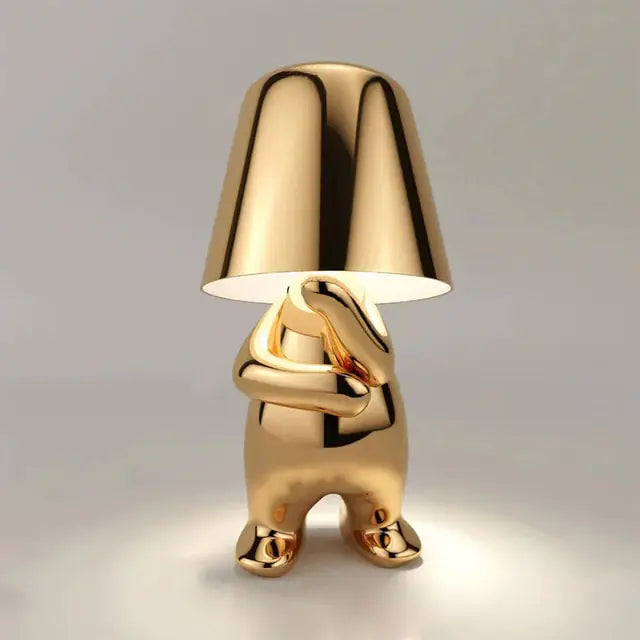 Little Golden Man Decorative Table Lamp | Touch Control & USB Rechargeable