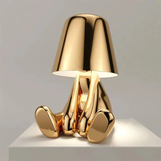 Little Golden Man Decorative Table Lamp | Touch Control & USB Rechargeable