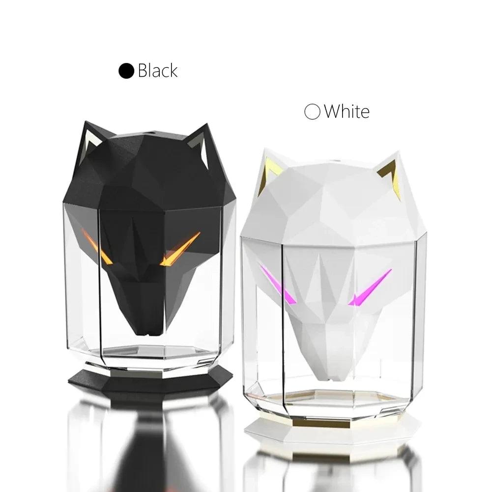 Wolf Head Humidifier - 650ml Aroma Diffuser with LED Lights