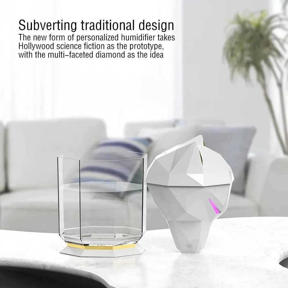 Wolf Head Humidifier - 650ml Aroma Diffuser with LED Lights