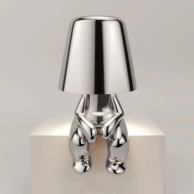 Little Golden Man Decorative Table Lamp | Touch Control & USB Rechargeable