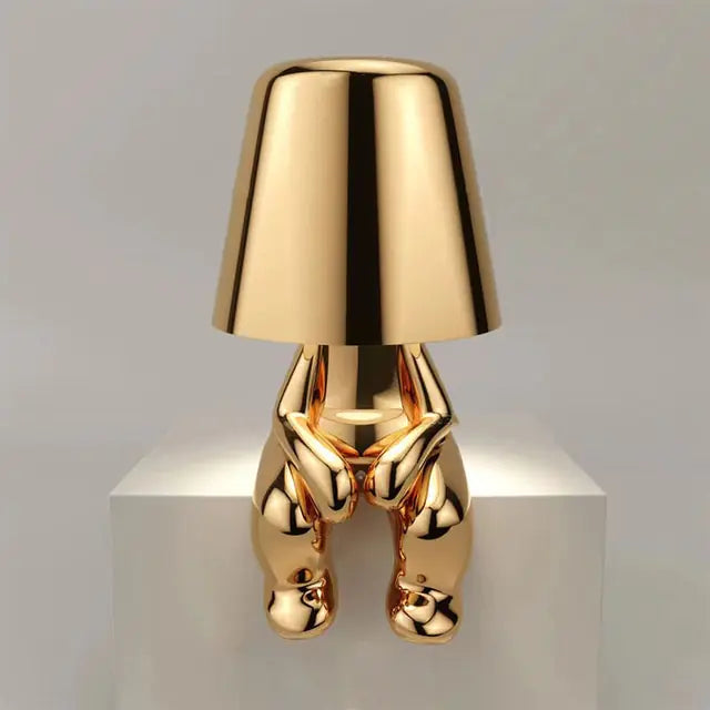 Little Golden Man Decorative Table Lamp | Touch Control & USB Rechargeable