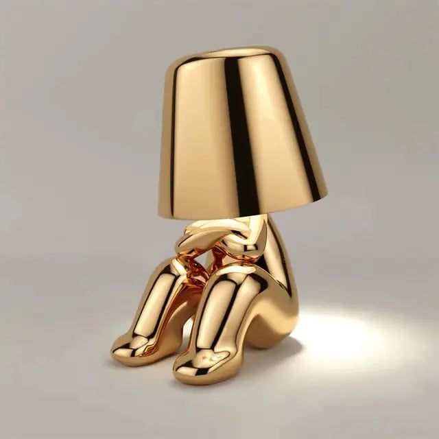 Little Golden Man Decorative Table Lamp | Touch Control & USB Rechargeable