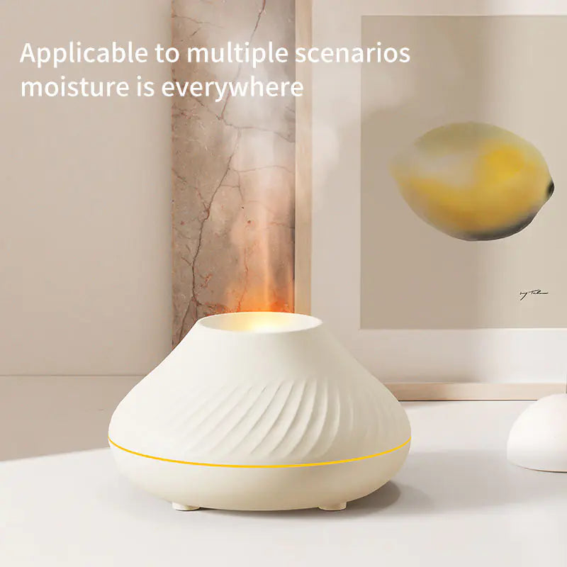 LuminaScent™ FlameTech Aroma Diffuser - 7-Color LED & Essential Oil Mist